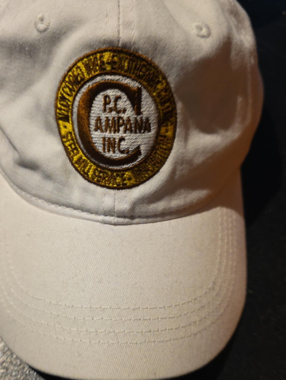 White Embroidered Baseball Cap